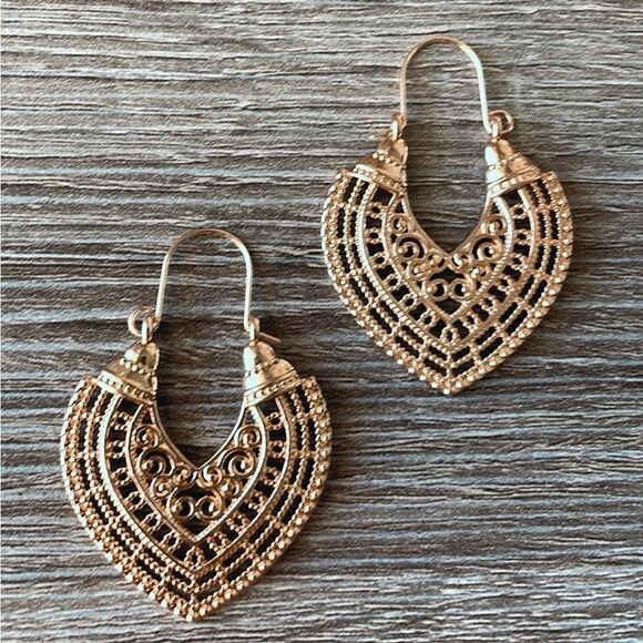 BohemianāhoopāearringsāA249 - Picture 3 of 5